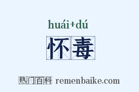 怀毒是什么意思的图片